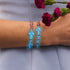 Lilac | Silver | Firefly Glass Cross Bracelet